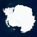 Antarctic with standard sea ice rendering