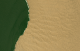Sentinel-2-Mosaik des Südens Afrikas Beispielausschnitt: Küste namibias