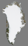 Musaicum Greenland with transparent oceans and alpha channel for seamless blending