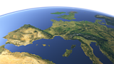 Western Europe from southeast