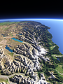 The Southern Alps in New Zealand
